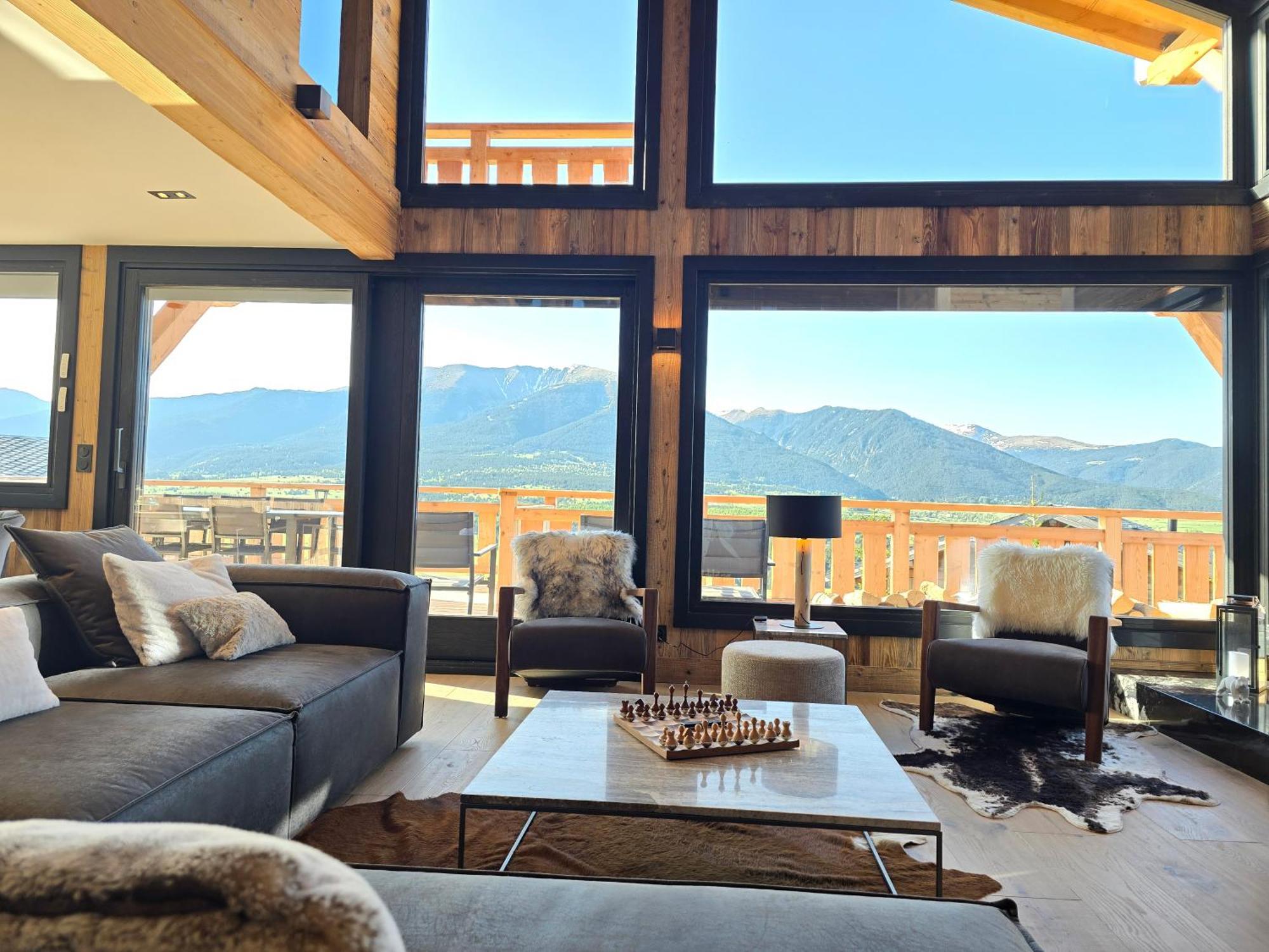 Chalet Aguila - Jacuzzi Et Sauna Panoramique - Construit En 2023 Bolquere Pyrenees 2000 المظهر الخارجي الصورة